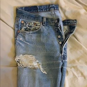Worn Vintage Mid/High Rise Jeans